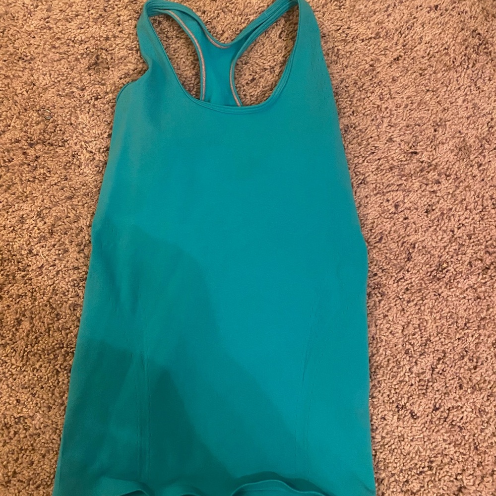 turquoise ivivva tank top